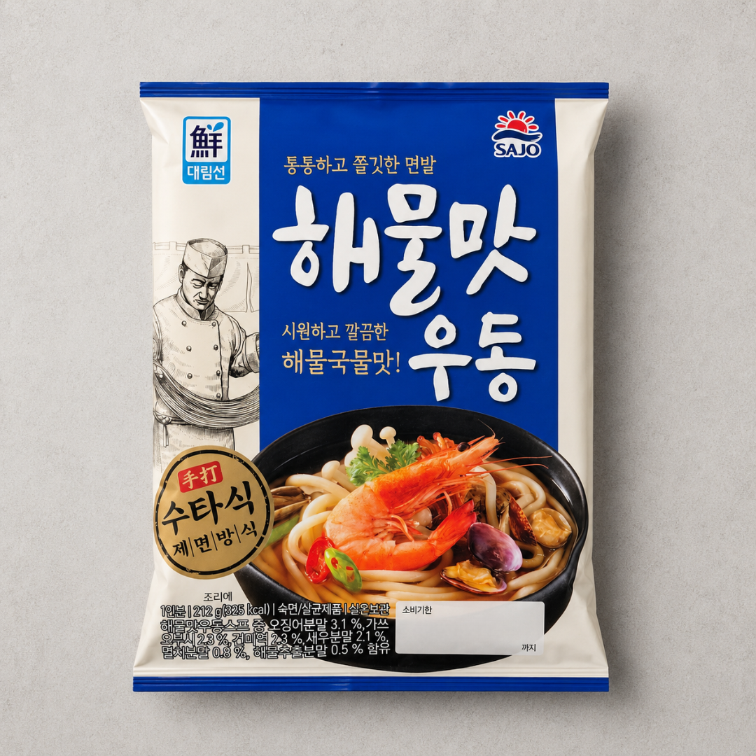대림 해물맛 우동 212G(DL DAERIM SEAFOOD UDON 212G)
