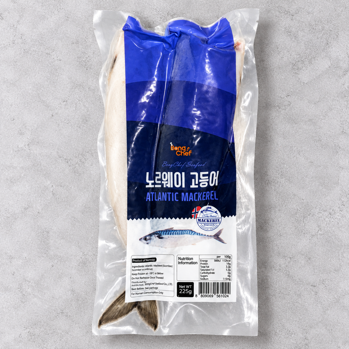 봉쉐프 노르웨이 고등어 225G(B CHEF ATLANTIC MACKEREL)