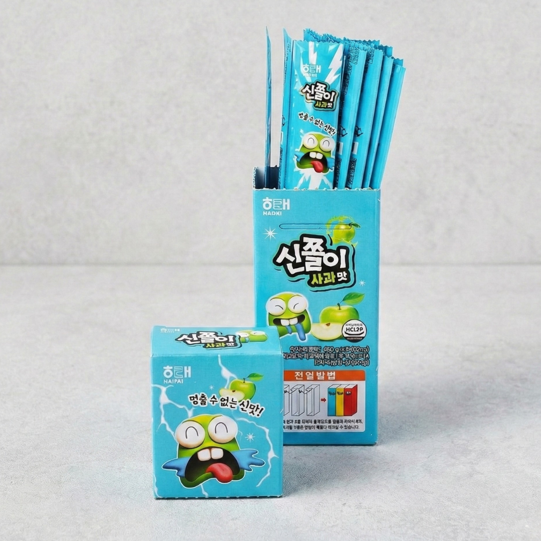 해태 신쫄사과맛 24G*20(HT软果冻苹果盒)[多款]