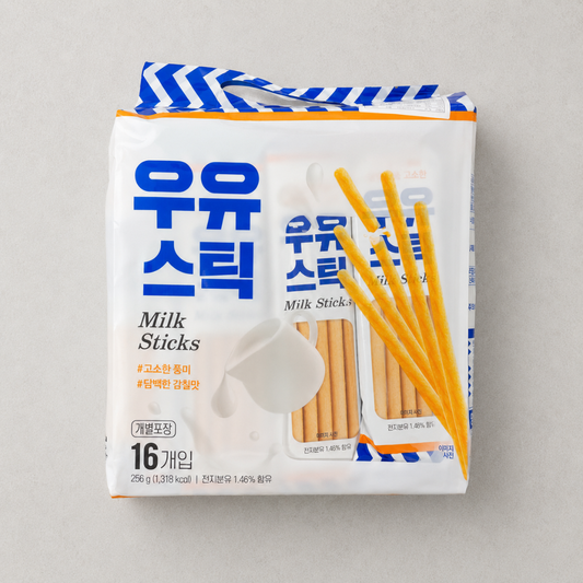 키즈웰 밀크스틱 256G(KIDSWELL MILK STICK SNACK (16P) 256G)