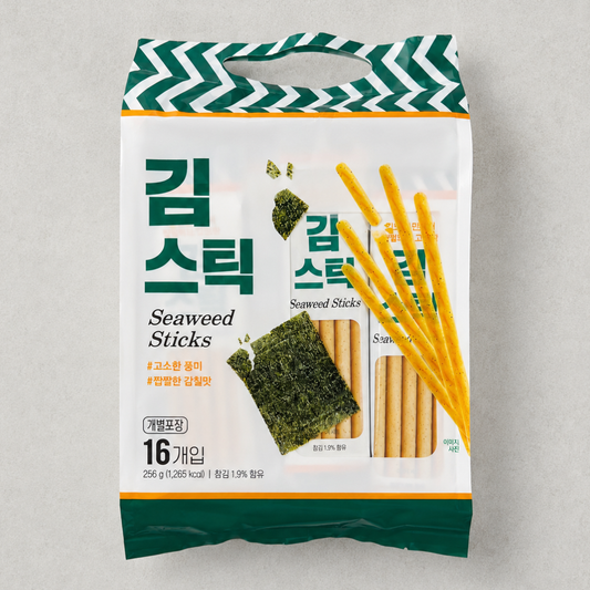 키즈웰 김스틱 256G(KIDSWELL SEAWEED STICK SNACK (16P) 256G)