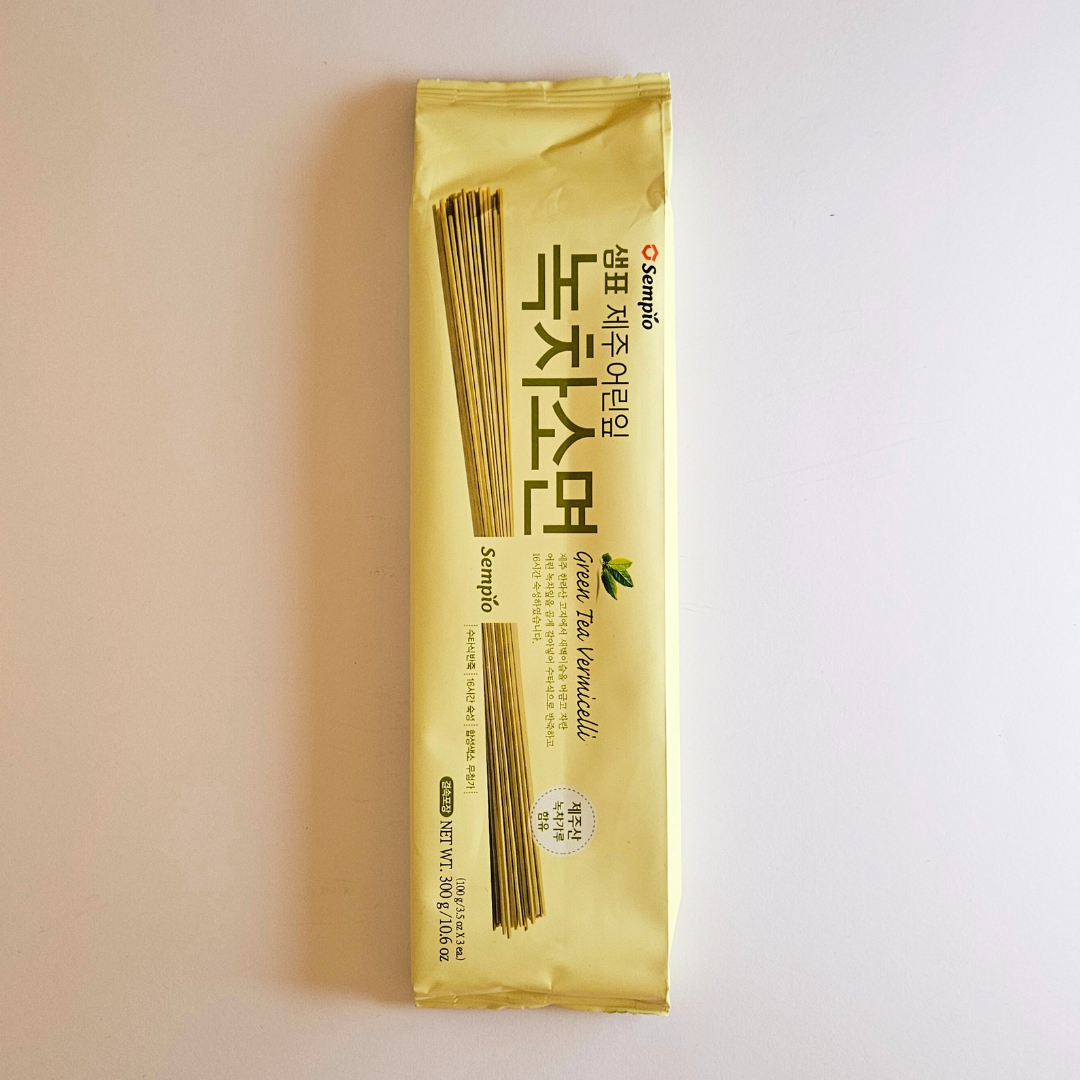 샘표 제주 어린잎 녹차소면 300g(SP Green Tea Wheat Noodles 300g)