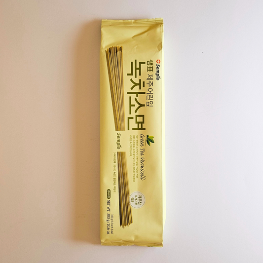 샘표 제주 어린잎 녹차소면 300g(SP Green Tea Wheat Noodles 300g)