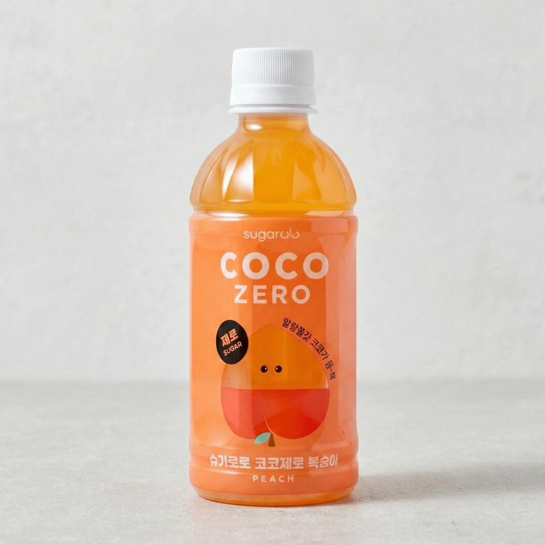 슈가로로 코코제로 복숭아 340ML(SUGARLOLO COCO ZERO PEACH 340ML)