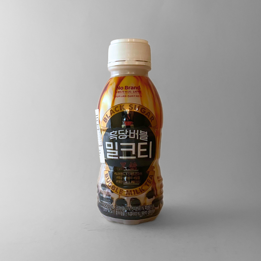 노브랜드 흑당버블 밀크티 350ml(NB BLACK SUGAR MILK TEA 350ml)
