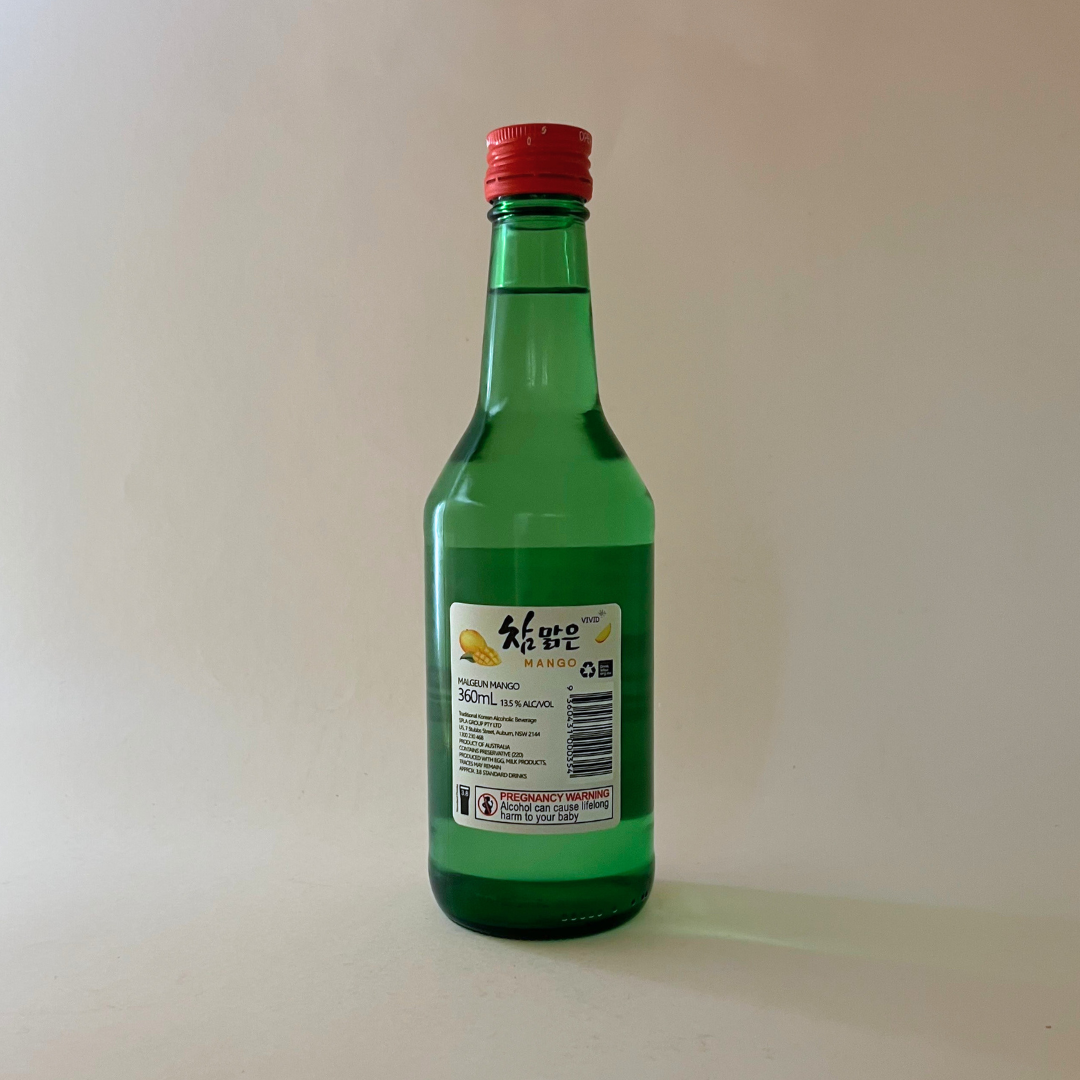 참맑은소주 망고 360ML(CHARM SOJU MANGO 360ML)