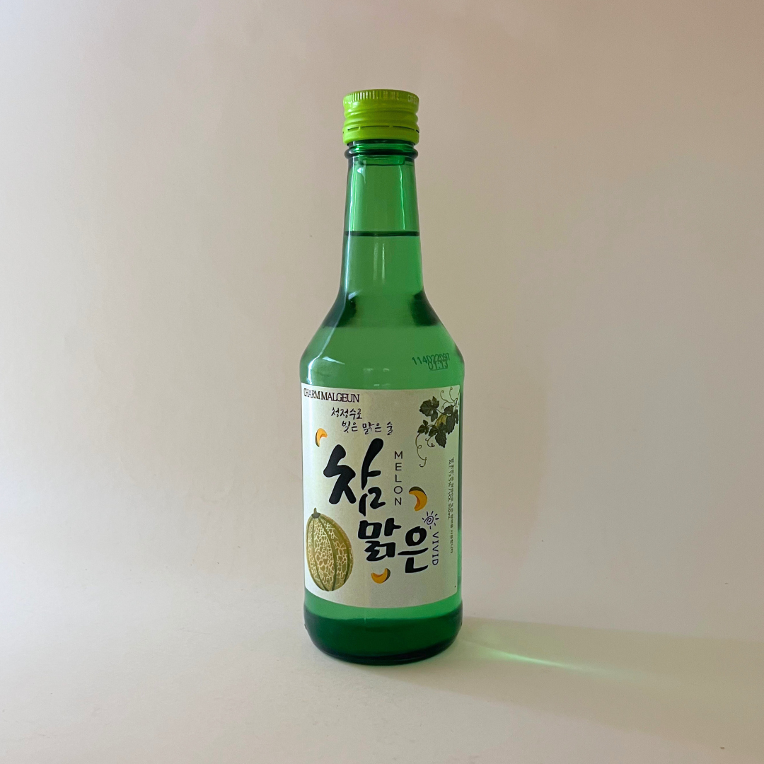 참맑은소주 멜론 360ML(Charm Soju Melon 360ML)