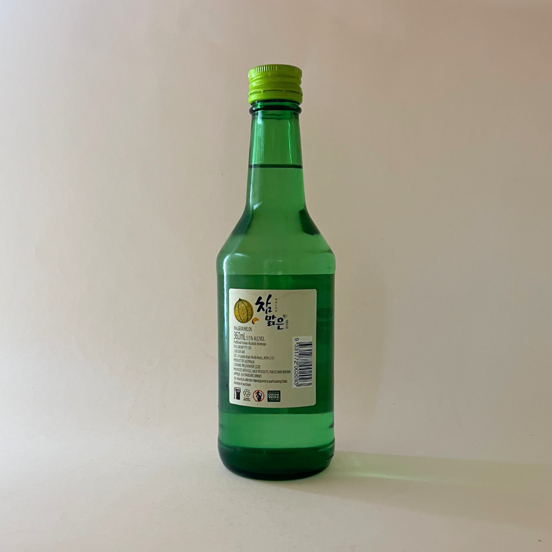 참맑은소주 멜론 360ML(Charm Soju Melon 360ML)