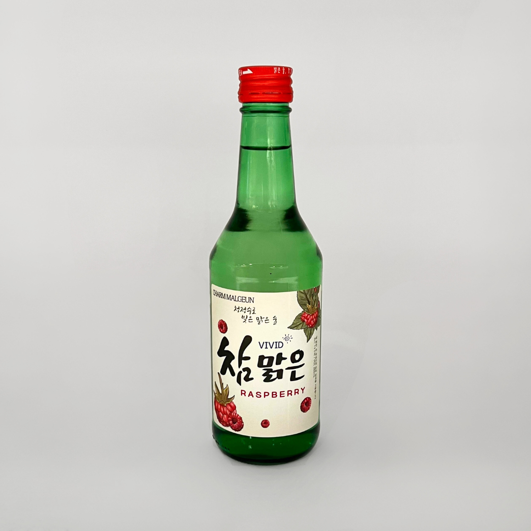 참맑은소주 라즈베리 360ML*(Charm Soju Raspberry 360ML*) – HanGaWee
