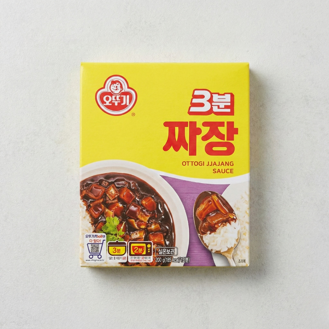 오뚜기 3분 짜장 200g(OTG 3min 黑豆酱炸酱 200g)