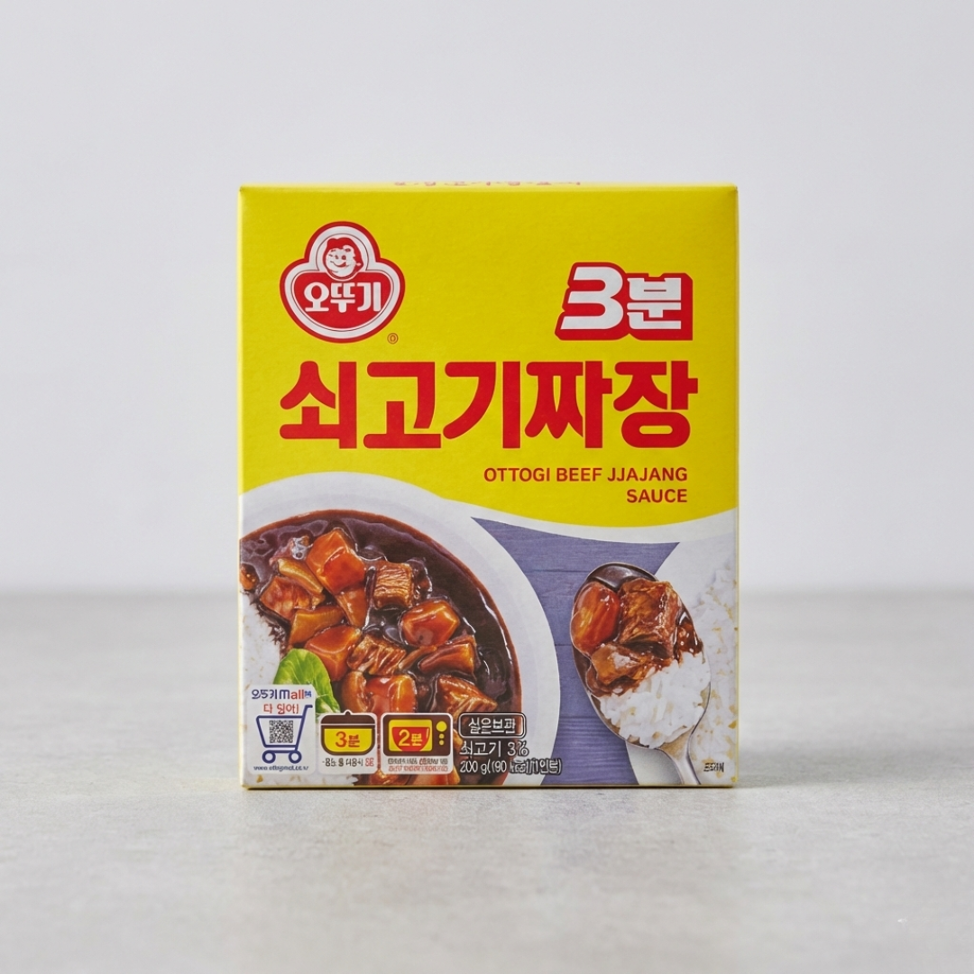 오뚜기 3분 쇠고기 짜장 200g(OTG 3min Black Bean Sauce Jjajang Beef 200g)