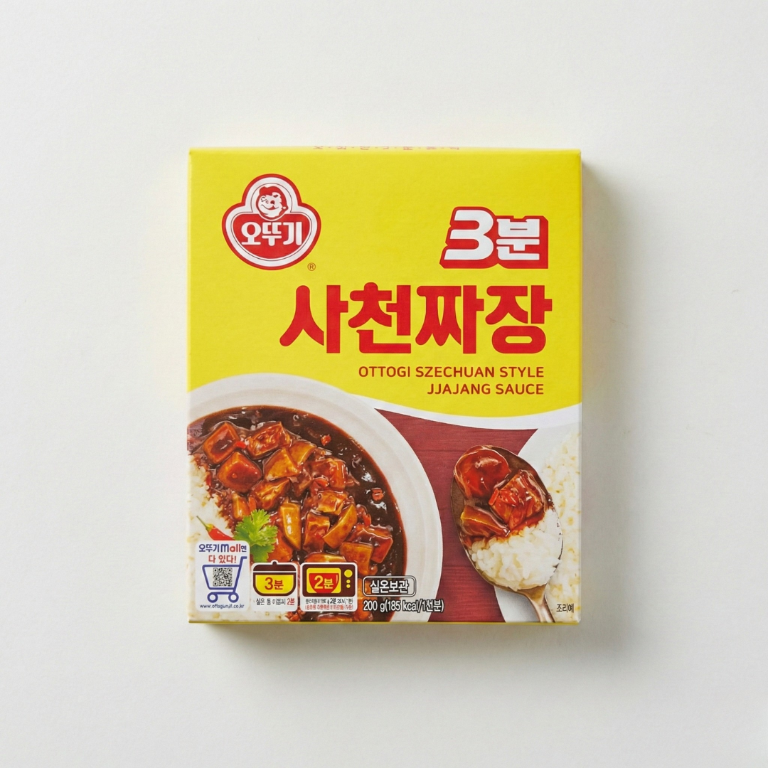 오뚜기 3분 사천짜장 200g(OTG 3min Spicy Black Bean Sauce Jjajang 200g)