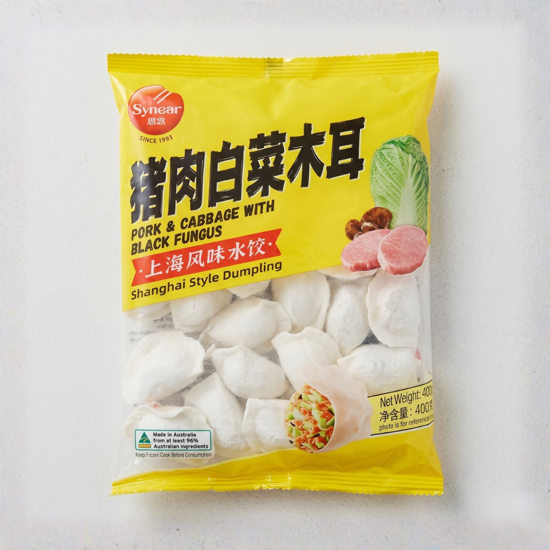 상하이 만두 돼지고기 & 양배추, 버섯 400G(SHANGHAI DUMPLING PORK & CABBAGE, BLACK FUNGUS)