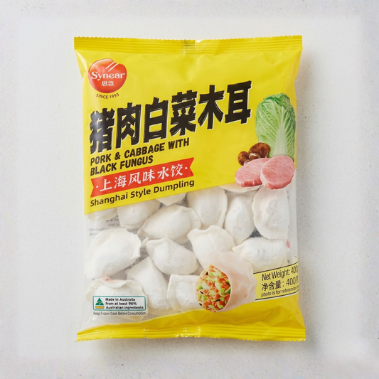 상하이 만두 돼지고기 & 양배추, 버섯 400G(SHANGHAI DUMPLING PORK & CABBAGE, BLACK FUNGUS)