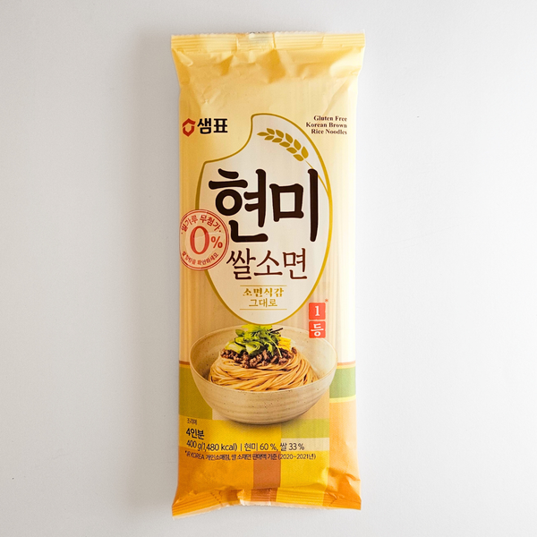 샘표 현미 쌀소면 400G(SP BROWN RICE NOODLES GLUTEN FREE) – HanGaWee