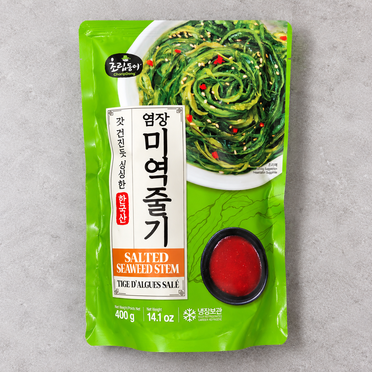 초립동 염장 미역줄기 400g(CHRD Salted Seaweed Stem 400g)