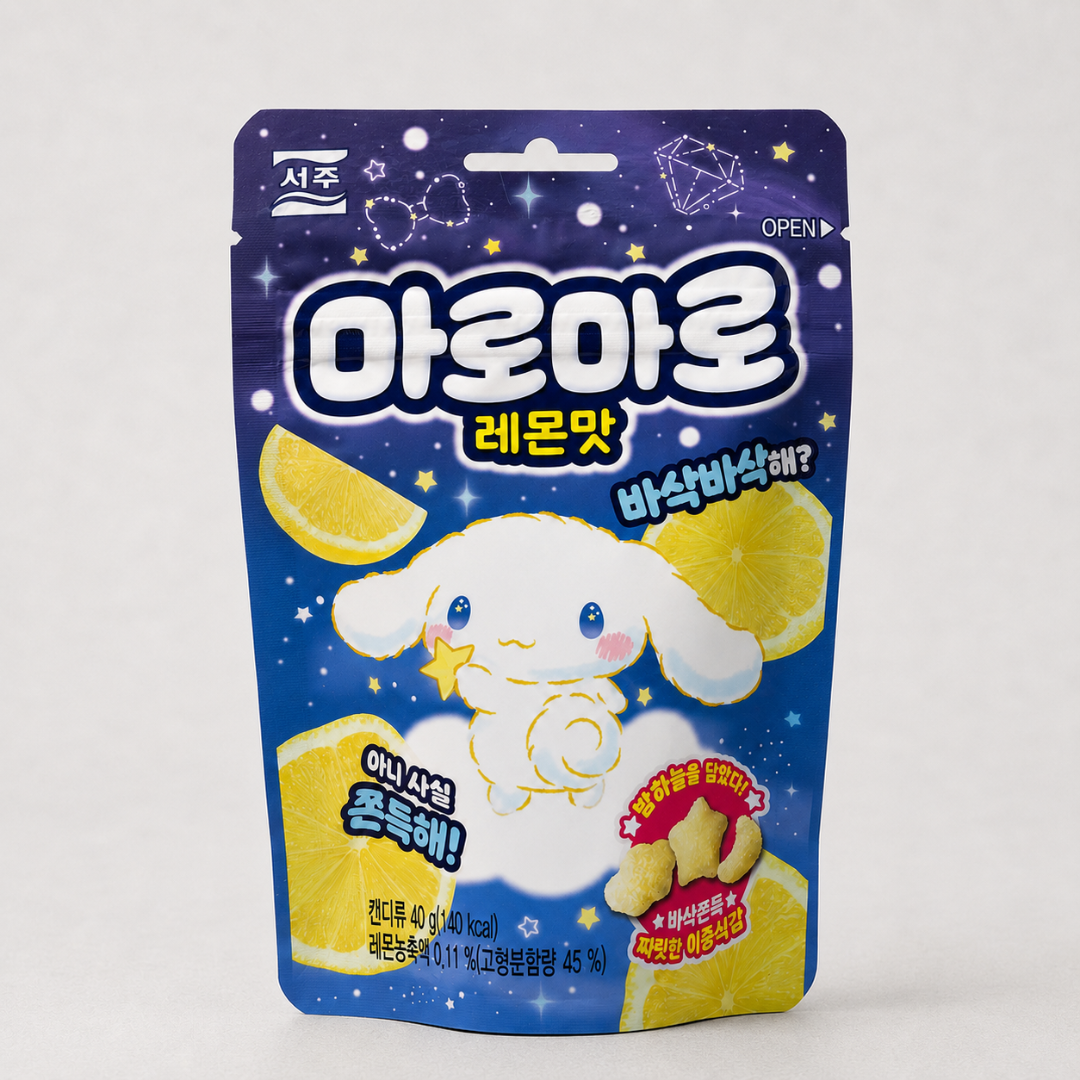 서주 산리오 마로마로 레몬맛 젤리 40G(SJ SANRIO MAROMARO LEMON JELLY 40G)