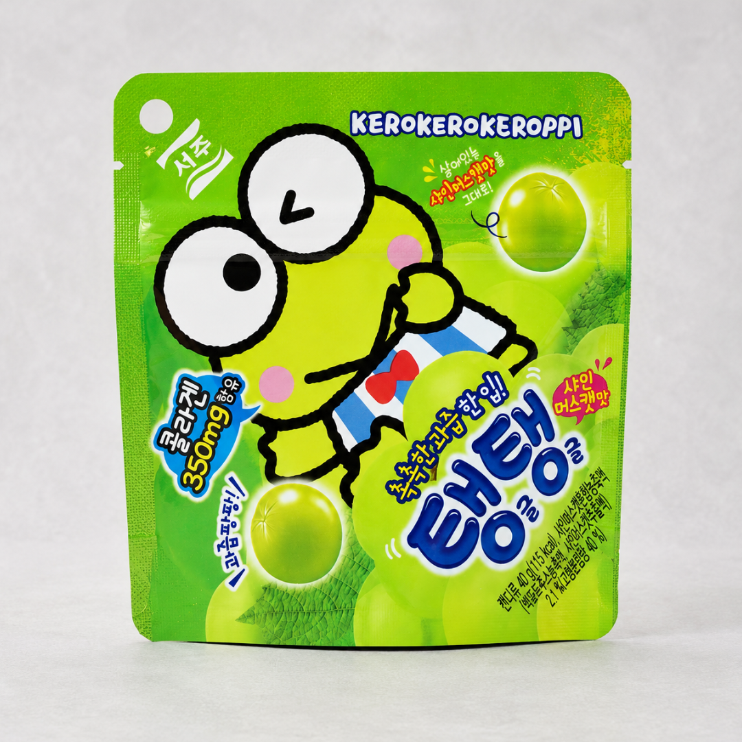 서주 산리오 탱글탱글 젤리 샤인머스켓 40G(SJ三丽鸥果冻青葡萄40G)