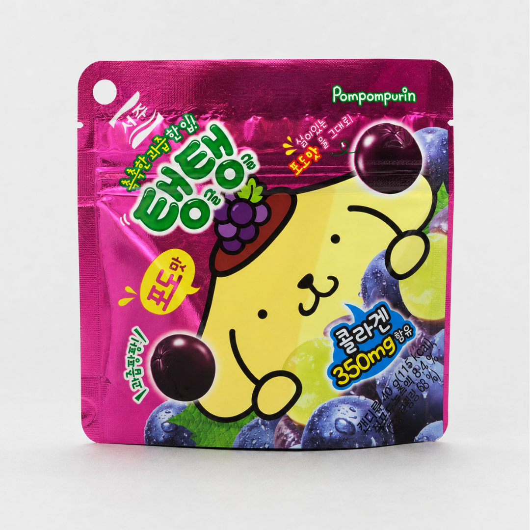 서주 폼폼푸린 탱글탱글 젤리 포도 40G(SJ Sanrio Plump Jelly Grape 40G)