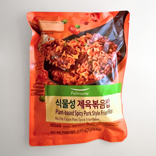풀무원 식물성 제육볶음밥 424g(PMO Plant-based Spicy Pork Style Fried Rice 424g)