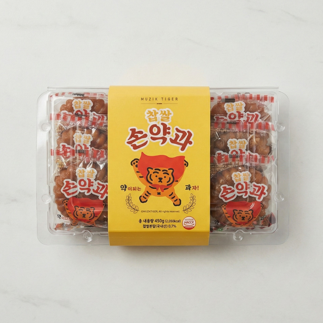 무직타이거 약과 450G(MUZIK TIGER KOREAN TRADITIONAL COOKIES 450G)