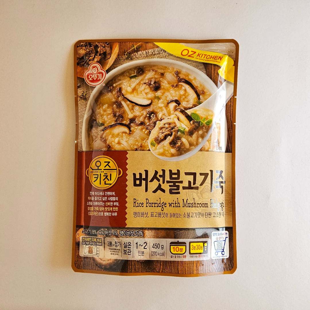 오뚜기 오즈키친 버섯불고기죽 450g(OTG Rice Porridge with MushroomBulgogi 450g)
