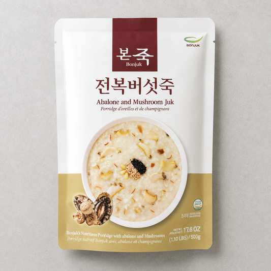 본죽 전복버섯죽 500G(BONJUK ABALONE AND MUSHROOM PORRIDGE 500G)