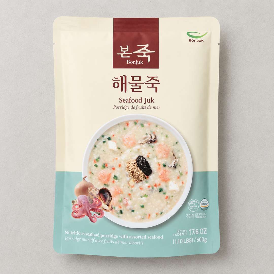본죽 해물죽 500G(BONJUK SEAFOODS PORRIDGE 500G)