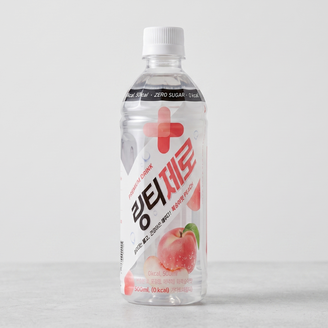 링티 제로 복숭아 500ML(LINGTEA ZERO PEACH 500ML)