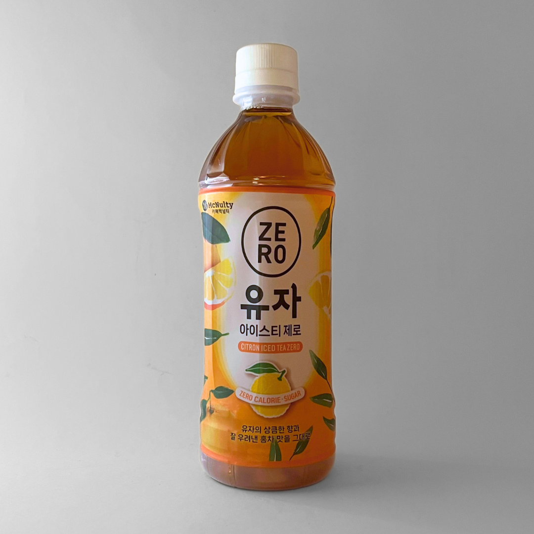 맥널티 유자 아이스티 제로 500ML(MT Ice Tea Zero Sugar Yuzu 500ML)