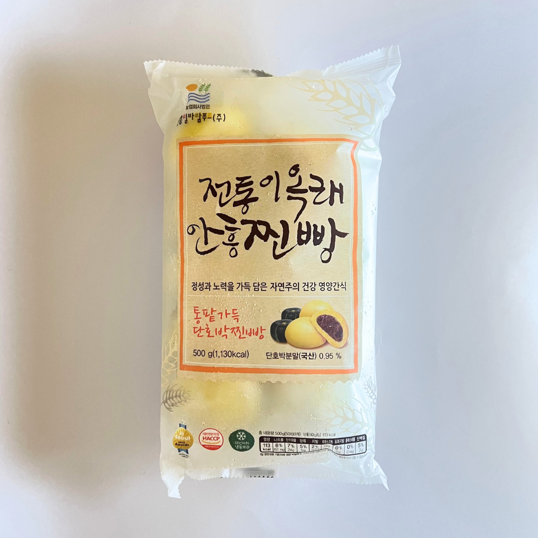 전통이옥래 안흥찐빵 단호박 500g(AH Sweet Pumpkin Bun 500g)