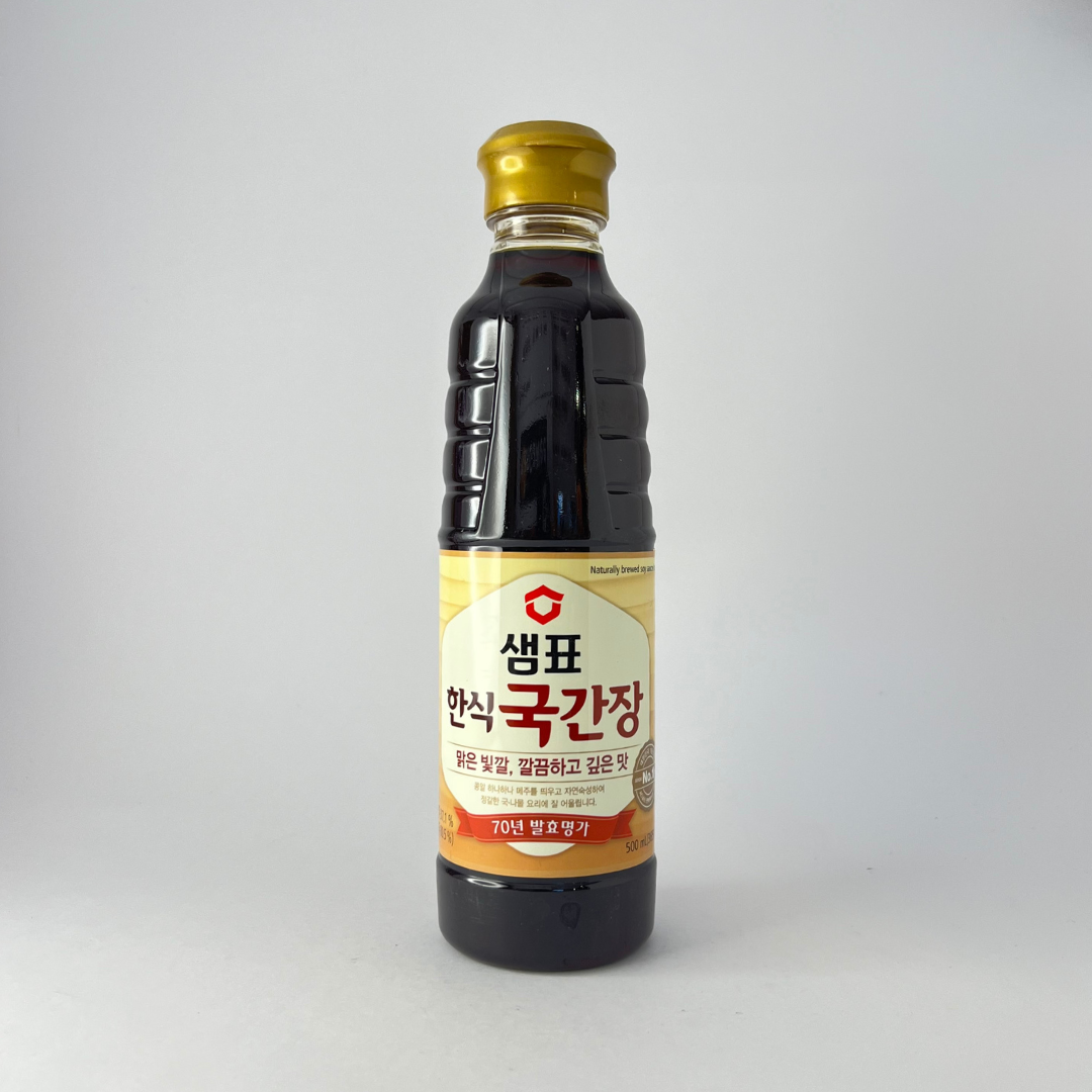 샘표 한식국간장 500ml(SP Naturally Brewed Soup Soy Sauce 500ml)
