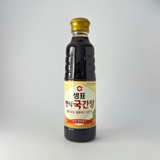 샘표 한식국간장 500ml(SP Naturally Brewed Soup Soy Sauce 500ml)