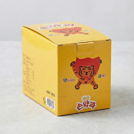 무직타이거 찹쌀 손약과 50G*10(MUZIK TIGER KOREAN TRADITIONAL COOKIES BOX)