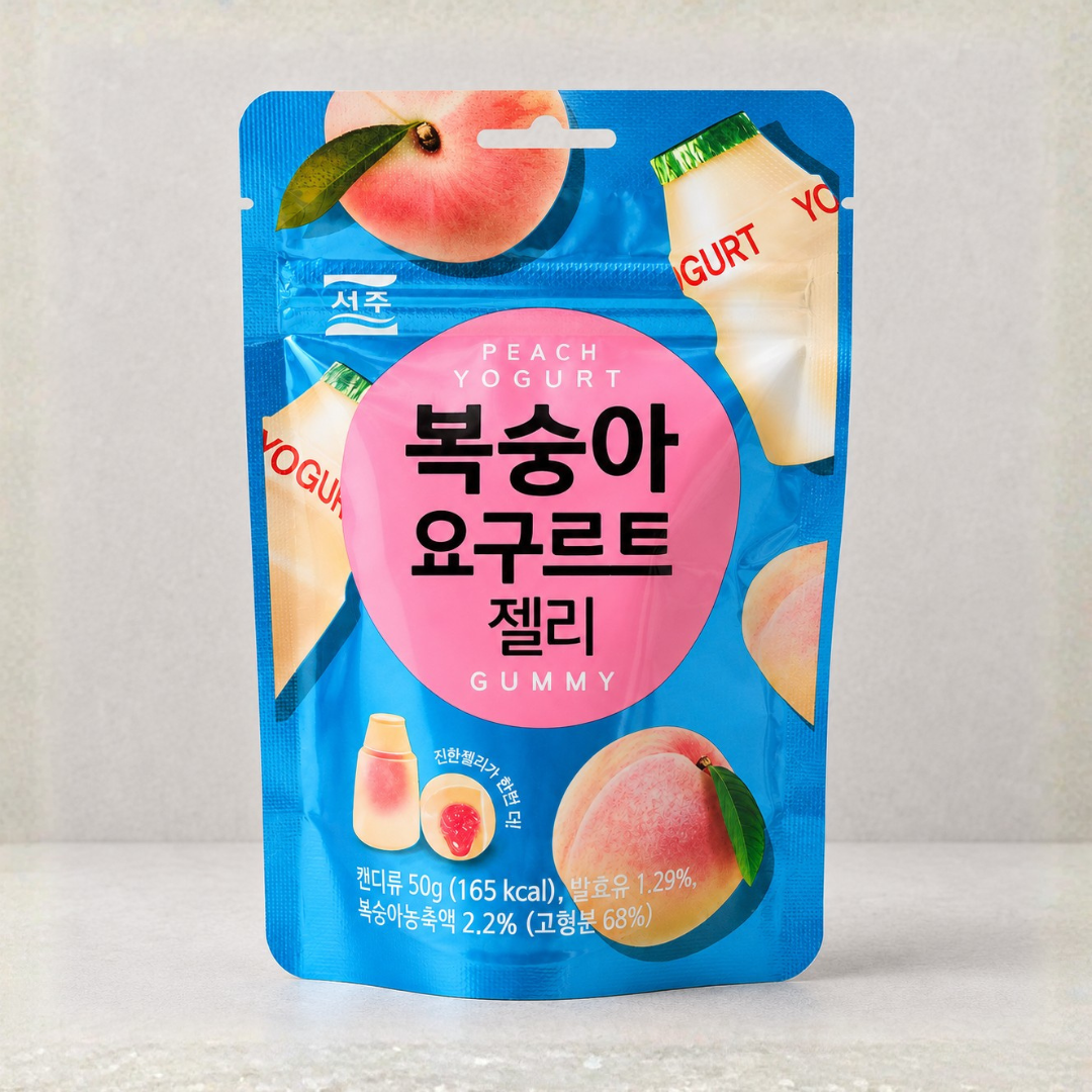 서주 요구르트 젤리 복숭아 50G(SJ Yogurt Jelly Peach 50G)