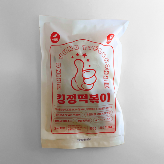 킹정 떡볶 Been 보통맛 530G(KJ 炒年糕 原味 530G)