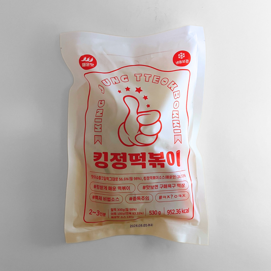 킹정 떡볶 Been 매운맛 530G(KJ 辣年糕 530G)