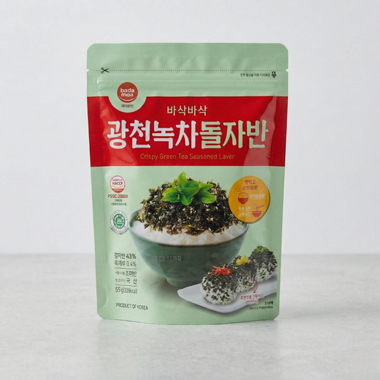 광천 녹차돌자반 55G(CRISPY GREEN TEA LAVER FLAKE 55G)