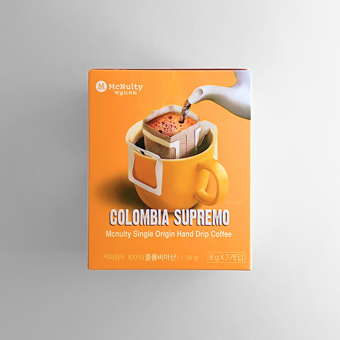 맥널티 드립커피 콜롬비안 수프리모 56G(8G*7)(MT HANDDRIP COLOMBIAN SUPREMO 56G(8G*7))