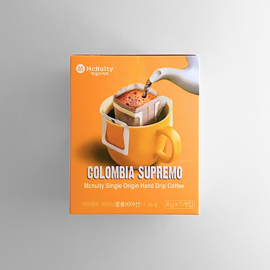 맥널티 드립커피 콜롬비안 수프리모 56G(8G*7)(MT HANDDRIP COLOMBIAN SUPREMO 56G(8G*7))