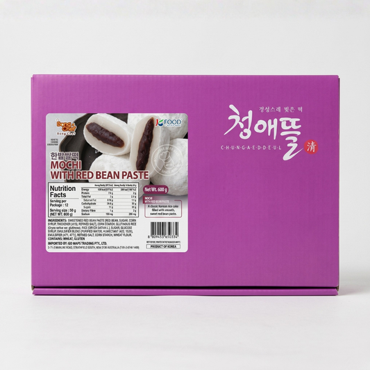 봉쉐프 떡-흰찹쌀떡 600G(MOCHI WITH RED BEAN PASTE)
