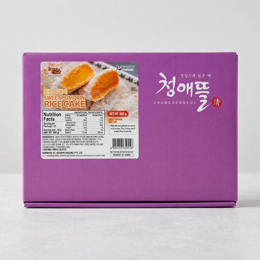 봉쉐프 떡-호박인절미 600G(SWEET PUMPKIN RICE CAKE)