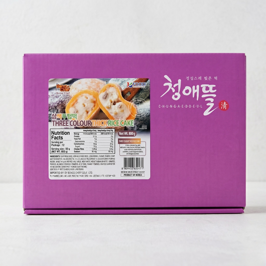 봉쉐프 떡-삼색두텁떡 600G(THREE COLOUR THICK RICE CAKE)