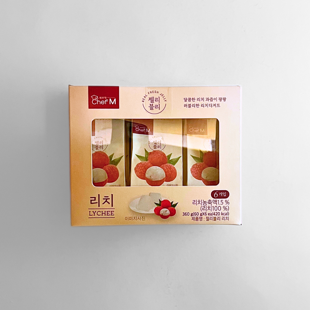 쉐프엠 젤리블리 라이치 60G*6P(CHEF M JELLYVELY LYCHEE 60G*6P)[MULTI]