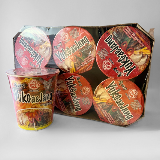 오뚜기 육개장 컵 62G*6(OTG Spicy Beef Ramen Soup EX 62G*6)[MULTI]