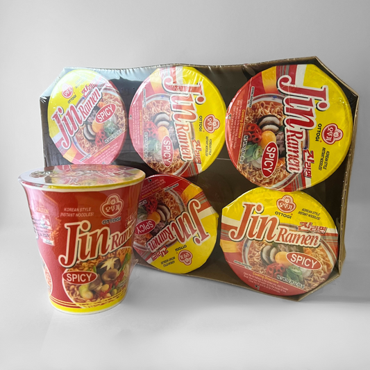 오뚜기 진라면컵 매운맛 65G*6(OTG Jin Ramen Cup (Hot) 65G*6)[MULTI]