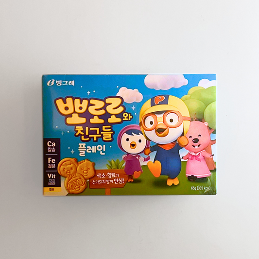 빙그레 뽀로로와 친구들(오리지날) 65g(BGR Pororo Biscuit(Original) 65g)