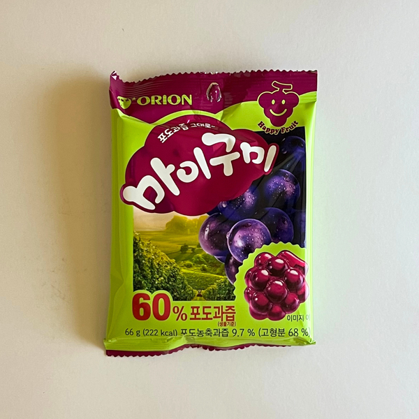 오리온 마이구미 포도 66g(Orion My Gummy Grape 66g) – HanGaWee