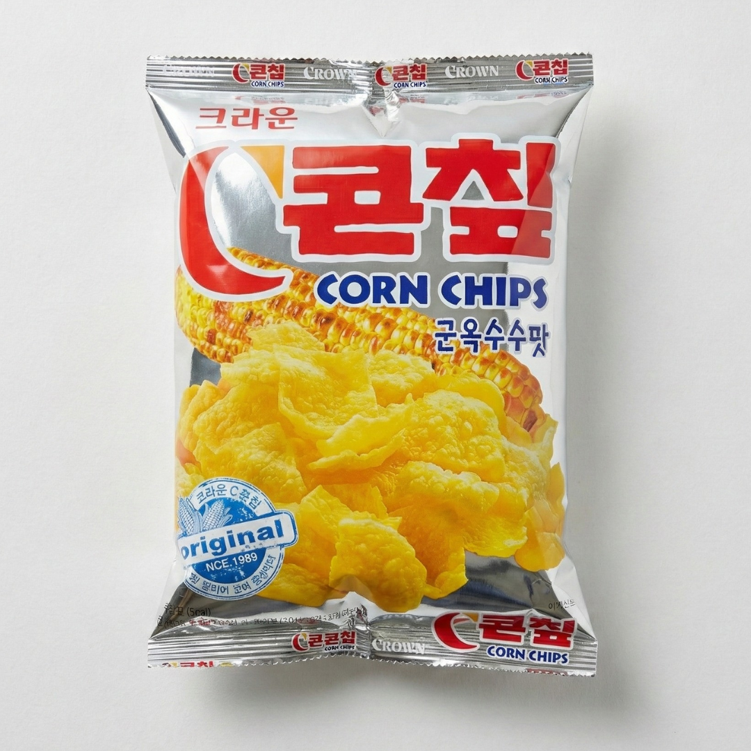 크라운 콘칩(중) 70g(皇冠玉米片 70g)