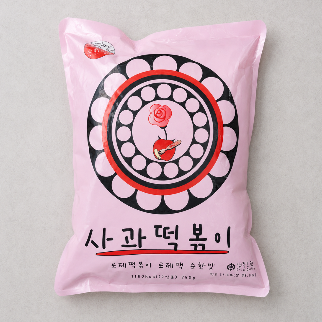 사과 떡볶이 로제 750G(SAGUA RICE TTEOKBOKKI ROSE MILD 750G)